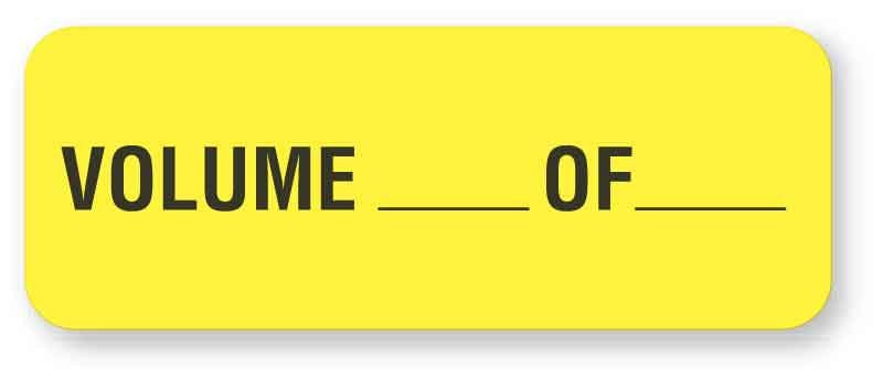 Medical Labels - Chart Labels, 2" x 3/4"