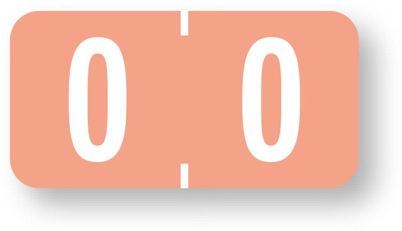 Medical Labels - Numeric File Folder Label - Tab 1277 Compatible, 1" x 1/2"