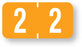 Medical Labels - Numeric File Folder Label - Tab 1277 Compatible, 1" x 1/2"