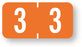 Medical Labels - Numeric File Folder Label - Tab 1277 Compatible, 1" x 1/2"