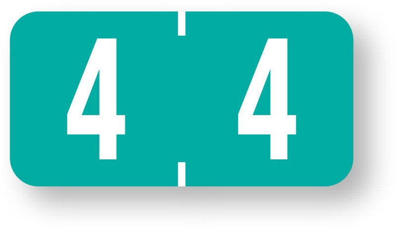 Medical Labels - Numeric File Folder Label - Tab 1277 Compatible, 1" x 1/2"