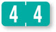 Medical Labels - Numeric File Folder Label - Tab 1277 Compatible, 1" x 1/2"