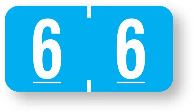 Medical Labels - Numeric File Folder Label - Tab 1277 Compatible, 1" x 1/2"