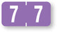 Medical Labels - Numeric File Folder Label - Tab 1277 Compatible, 1" x 1/2"