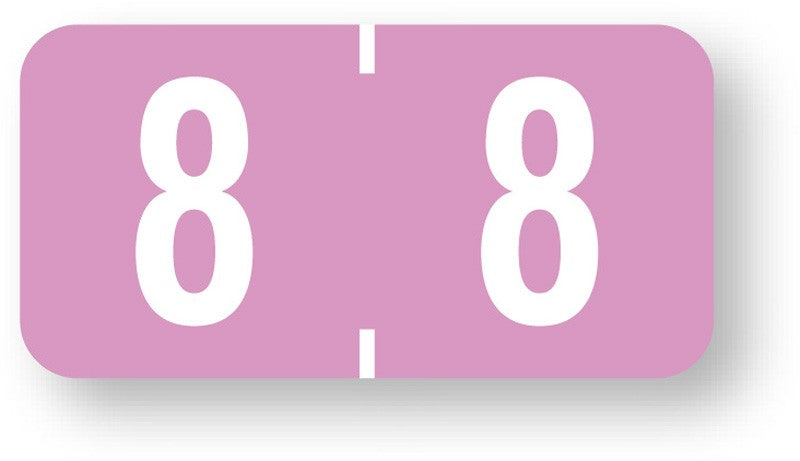 Medical Labels - Numeric File Folder Label - Tab 1277 Compatible, 1" x 1/2"