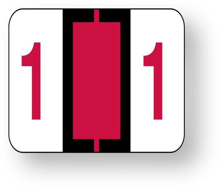 Medical Labels - Numeric File Folder Label - Tab 1282 Compatible, 1-1/4" x 1"