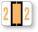 Medical Labels - Numeric File Folder Label - Tab 1282 Compatible, 1-1/4" x 1"