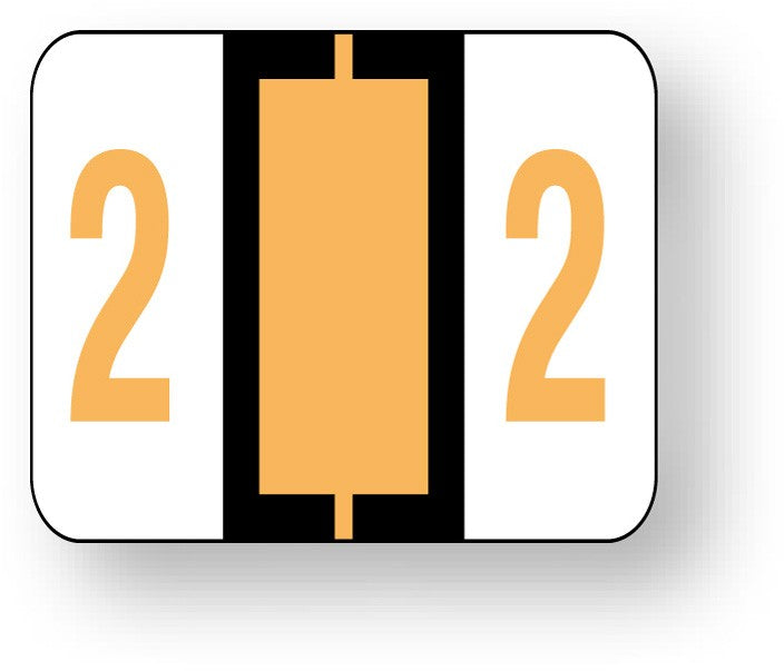 Medical Labels - Numeric File Folder Label - Tab 1282 Compatible, 1-1/4" x 1"