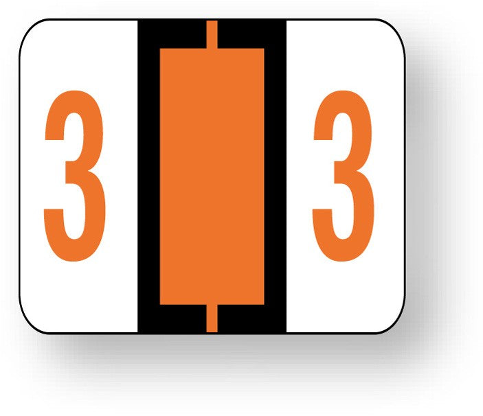 Medical Labels - Numeric File Folder Label - Tab 1282 Compatible, 1-1/4" x 1"