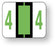 Medical Labels - Numeric File Folder Label - Tab 1282 Compatible, 1-1/4" x 1"