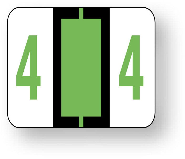 Medical Labels - Numeric File Folder Label - Tab 1282 Compatible, 1-1/4" x 1"