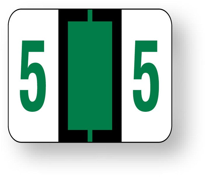 Medical Labels - Numeric File Folder Label - Tab 1282 Compatible, 1-1/4" x 1"