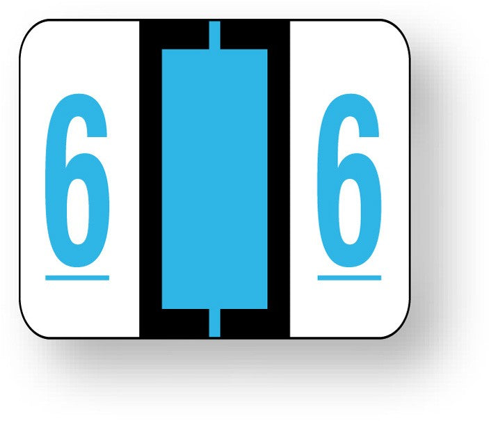 Medical Labels - Numeric File Folder Label - Tab 1282 Compatible, 1-1/4" x 1"