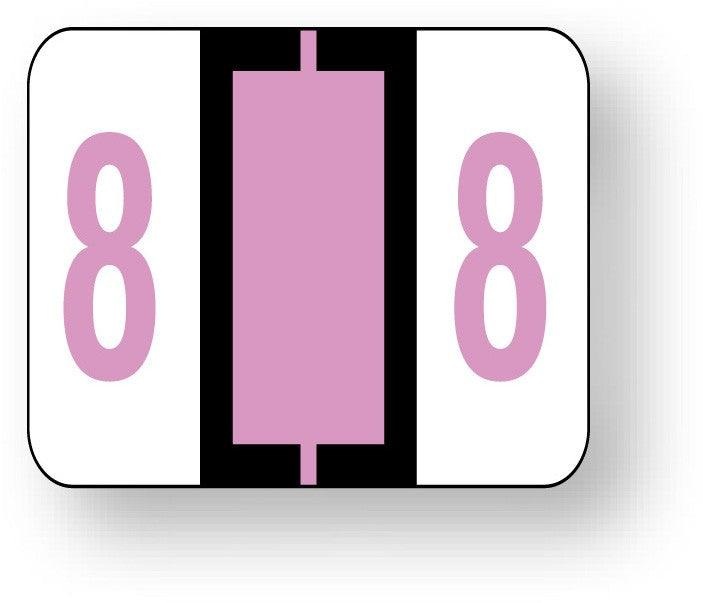 Medical Labels - Numeric File Folder Label - Tab 1282 Compatible, 1-1/4" x 1"
