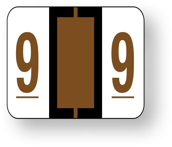 Medical Labels - Numeric File Folder Label - Tab 1282 Compatible, 1-1/4" x 1"