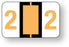 Medical Labels - Numeric File Folder Label - Ident-A-File, 1-1/2" x 1"