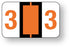 Medical Labels - Numeric File Folder Label - Ident-A-File, 1-1/2" x 1"