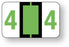 Medical Labels - Numeric File Folder Label - Ident-A-File, 1-1/2" x 1"