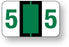 Medical Labels - Numeric File Folder Label - Ident-A-File, 1-1/2" x 1"