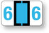 Medical Labels - Numeric File Folder Label - Ident-A-File, 1-1/2" x 1"