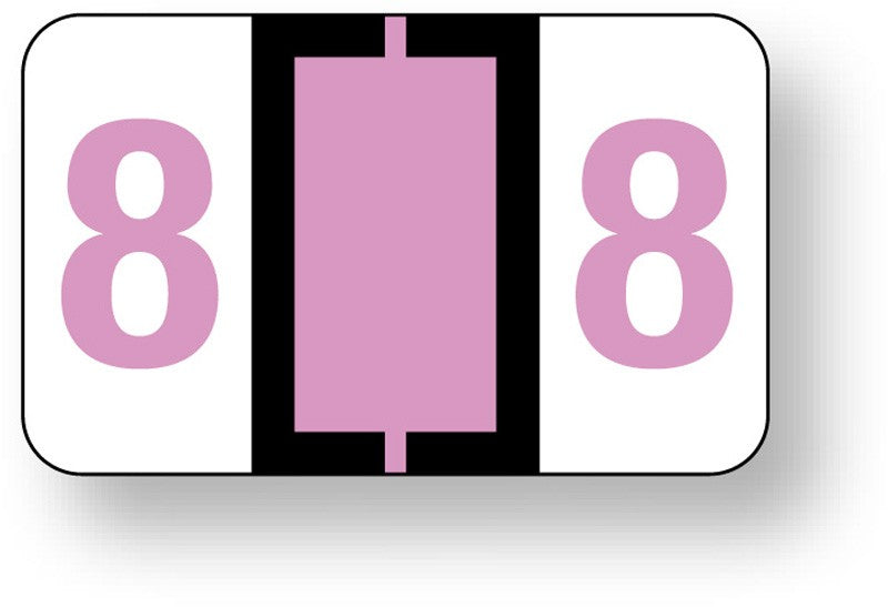 Medical Labels - Numeric File Folder Label - Ident-A-File, 1-1/2" x 1"