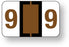 Medical Labels - Numeric File Folder Label - Ident-A-File, 1-1/2" x 1"
