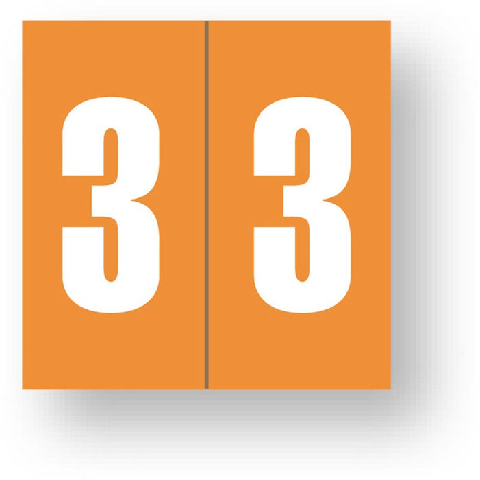 Medical Labels - Numeric File Folder Label - Ames Compatible, 1-7/8" x 1-7/8"