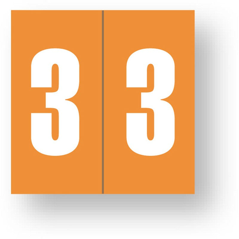 Medical Labels - Numeric File Folder Label - Ames Compatible, 1-7/8" x 1-7/8"