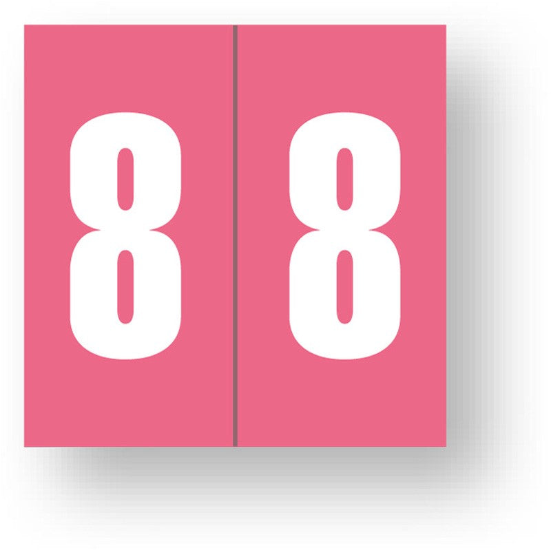 Medical Labels - Numeric File Folder Label - Ames Compatible, 1-7/8" x 1-7/8"