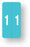 Medical Labels - Numeric File Folder Label - Smead LCC Compatible - Light Blue, 1" x 2"