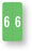 Medical Labels - Numeric File Folder Label - Smead LCC Compatible - Green, 1" x 2"