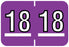 Medical Labels - Colwell Compatible 2018 Year Label, 1-1/2" x 1"