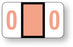 Medical Labels - Numeric File Folder Label - Jeter 6100 Compatible, 1-5/8" x 15/16"
