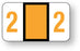 Medical Labels - Numeric File Folder Label - Jeter 6100 Compatible, 1-5/8" x 15/16"