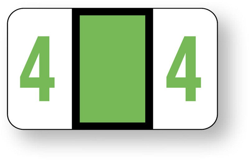 Medical Labels - Numeric File Folder Label - Jeter 6100 Compatible, 1-5/8" x 15/16"