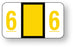Medical Labels - Numeric File Folder Label - Jeter 6100 Compatible, 1-5/8" x 15/16"