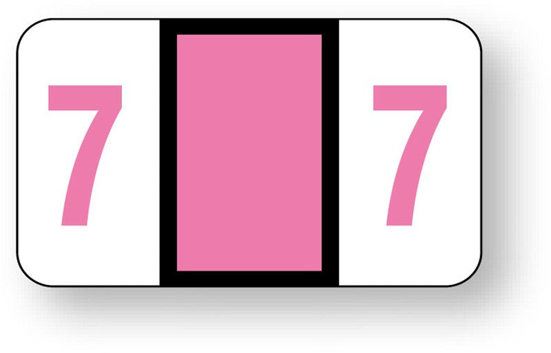 Medical Labels - Numeric File Folder Label - Jeter 6100 Compatible, 1-5/8" x 15/16"