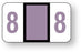 Medical Labels - Numeric File Folder Label - Jeter 6100 Compatible, 1-5/8" x 15/16"