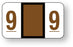 Medical Labels - Numeric File Folder Label - Jeter 6100 Compatible, 1-5/8" x 15/16"