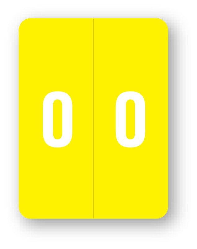 Medical Labels - Smead Compatible XLCC Numeric Series, 1-1/2" x 2"