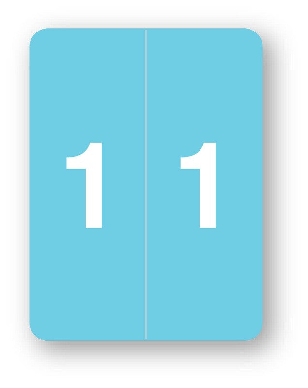 Medical Labels - Smead Compatible XLCC Numeric Series, 1-1/2" x 2"