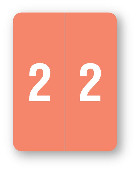 Medical Labels - Smead Compatible XLCC Numeric Series, 1-1/2" x 2"