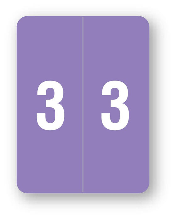 Medical Labels - Smead Compatible XLCC Numeric Series, 1-1/2" x 2"