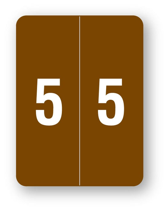 Medical Labels - Smead Compatible XLCC Numeric Series, 1-1/2" x 2"