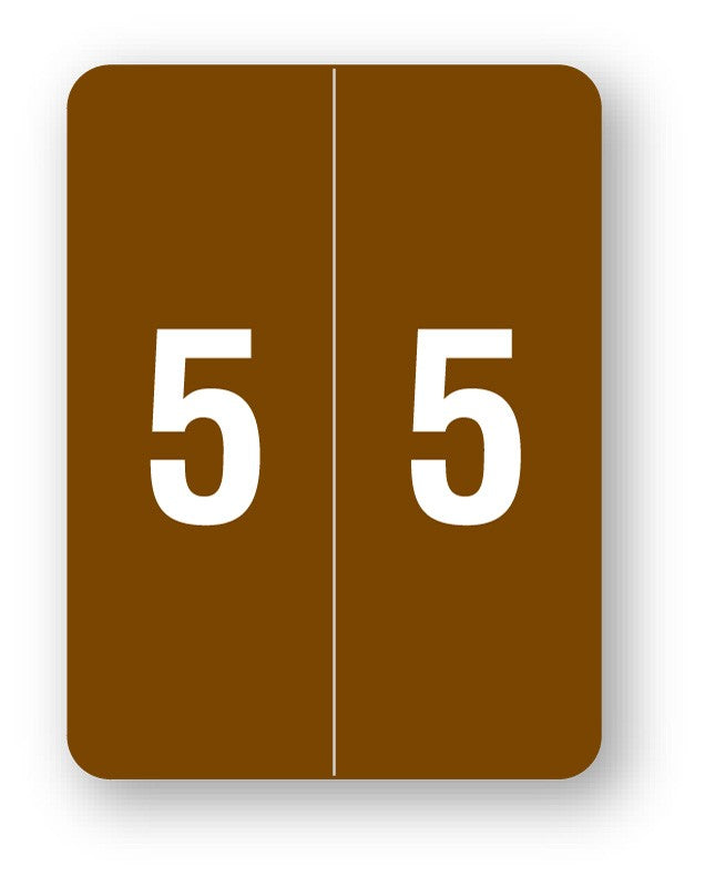 Medical Labels - Smead Compatible XLCC Numeric Series, 1-1/2" x 2"