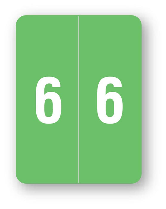 Medical Labels - Smead Compatible XLCC Numeric Series, 1-1/2" x 2"