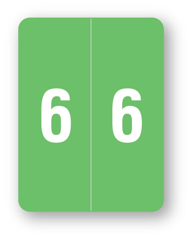 Medical Labels - Smead Compatible XLCC Numeric Series, 1-1/2" x 2"