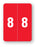 Medical Labels - Smead Compatible XLCC Numeric Series, 1-1/2" x 2"