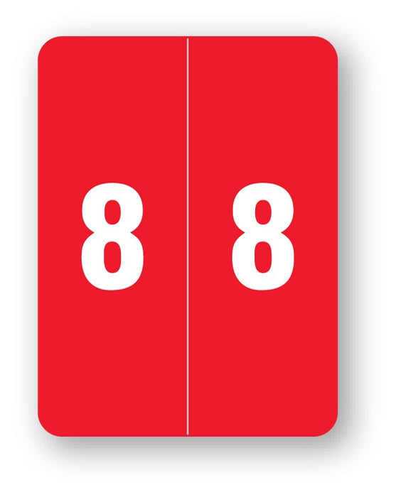 Medical Labels - Smead Compatible XLCC Numeric Series, 1-1/2" x 2"