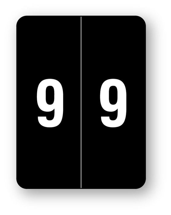 Medical Labels - Smead Compatible XLCC Numeric Series, 1-1/2" x 2"